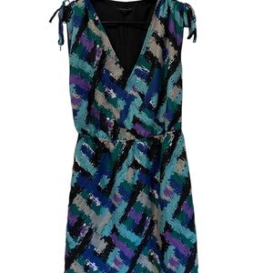 Banana Republic Multicolor Sleeveless Dress, size 4